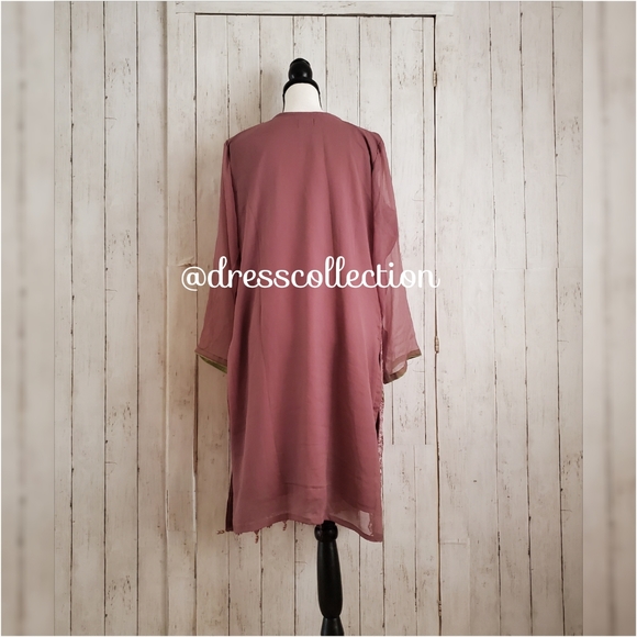 New 3 Piece Embroidered Chiffon Outfit - Picture 16 of 16